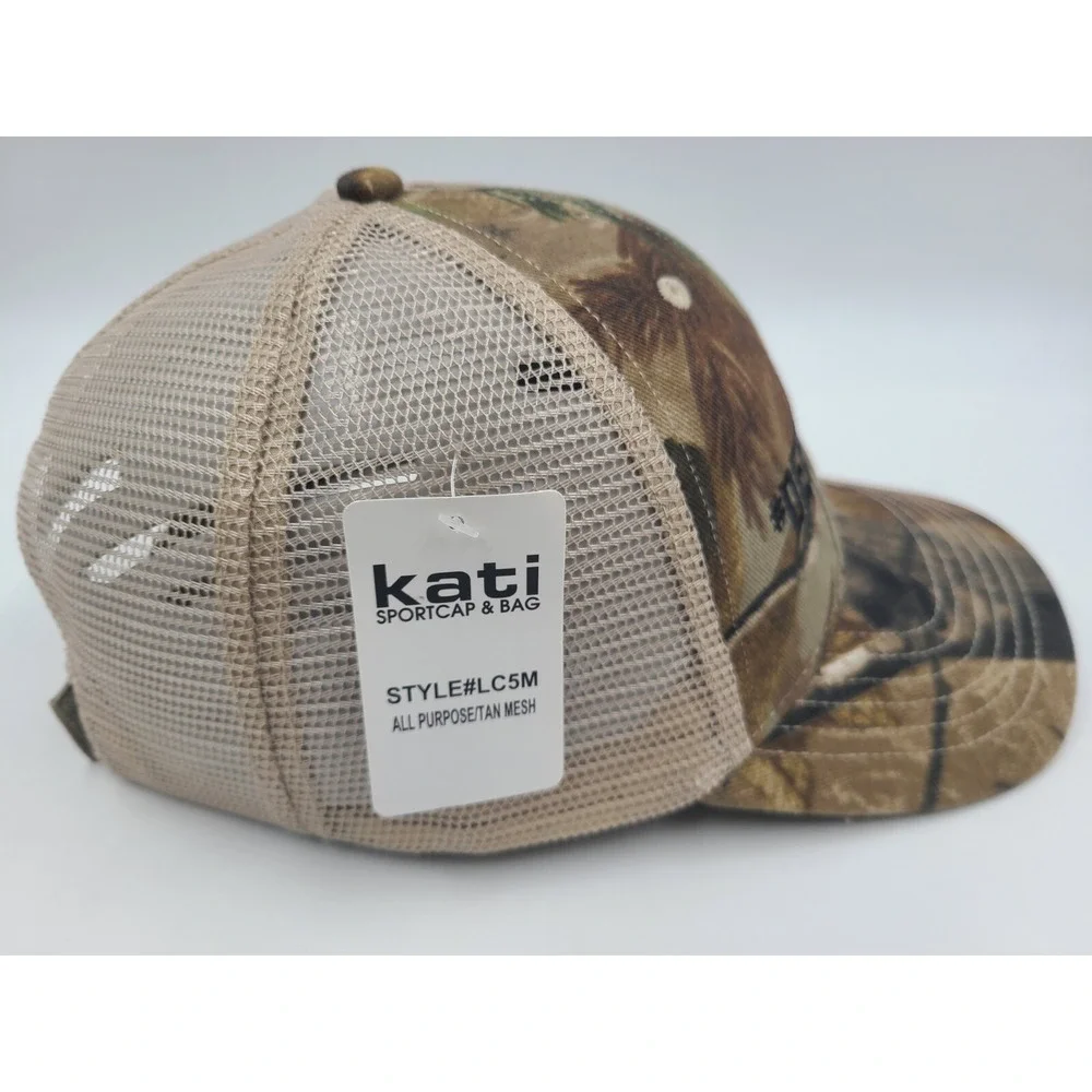 Deer Week Camo‎ Mesh Trucker Adjustable Hat Cap Hunt Fish Men Women Brown Beige